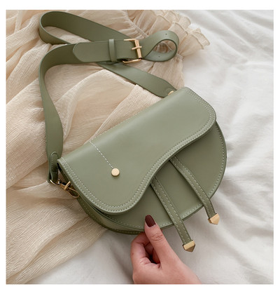 Uus retro väike disainkott naistele PU nahast Crossbody kott õlakott Moodsad sadulakotid naistele