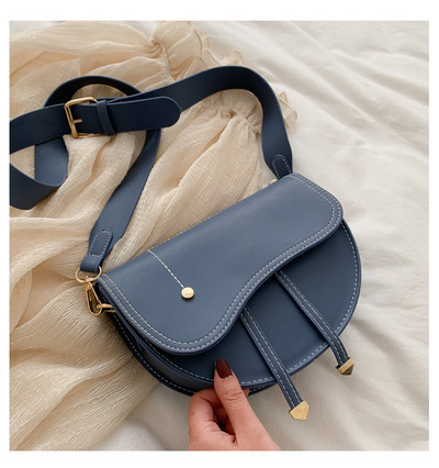 Uus retro väike disainkott naistele PU nahast Crossbody kott õlakott Moodsad sadulakotid naistele