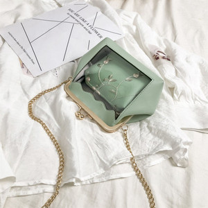 YBYT új divatos átlátszó női táska 2019 kis kompozit táska hotsale lánc válltáska pénztárca női futártáska