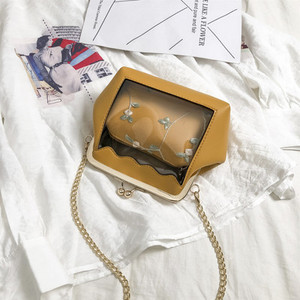 YBYT új divatos átlátszó női táska 2019 kis kompozit táska hotsale lánc válltáska pénztárca női futártáska