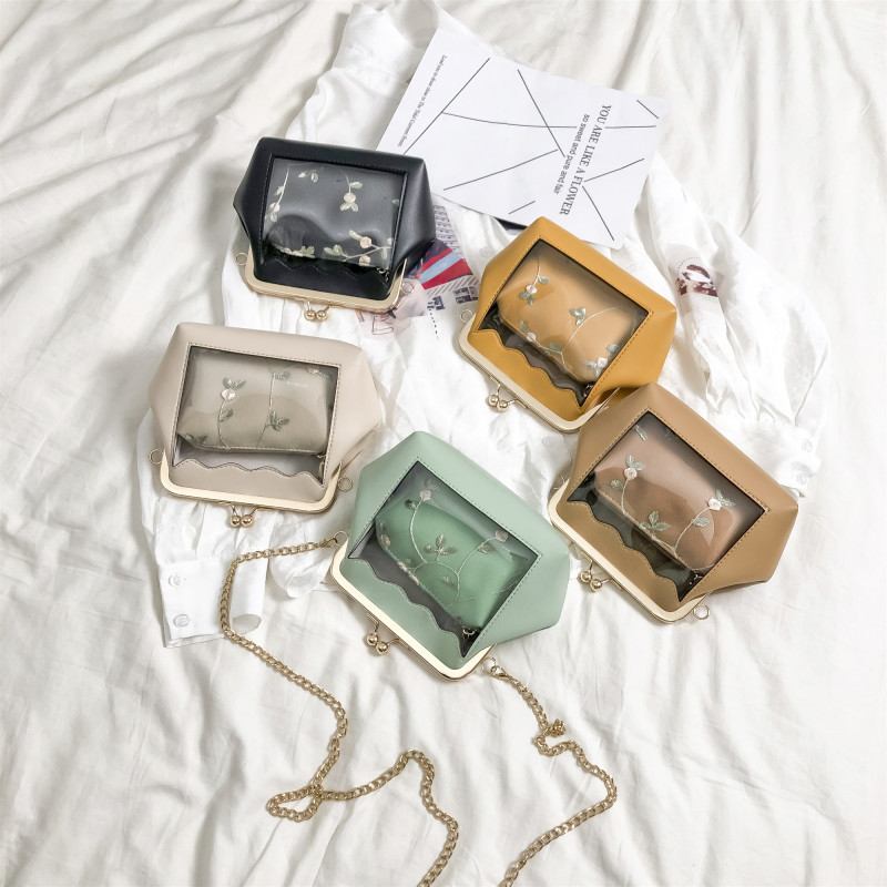 YBYT új divatos átlátszó női táska 2019 kis kompozit táska hotsale lánc válltáska pénztárca női futártáska