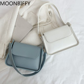 Genți de umăr de modă pentru femei, din piele PU, de culoare solidă, cu clapetă pătrată mică, genți de mână, ocazional, geantă de umăr cu mâner superior