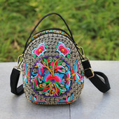 Uued vintage tikanditega naiste reisikäekotid! Kenad lilletikandiga daami väikesed õlakotid Mitmekülgsed lõuendist crossbody kotid