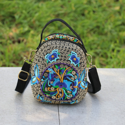 Uued vintage tikanditega naiste reisikäekotid! Kenad lilletikandiga daami väikesed õlakotid Mitmekülgsed lõuendist crossbody kotid