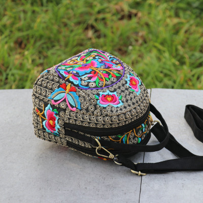 Uued vintage tikanditega naiste reisikäekotid! Kenad lilletikandiga daami väikesed õlakotid Mitmekülgsed lõuendist crossbody kotid