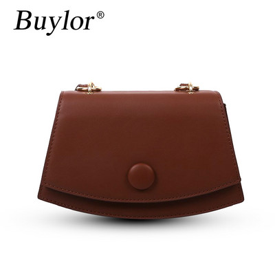 Ostja naiste õlakott Ühevärviline ketiga helmestega klappkott PU-nahast kestatüüpi naiste käekott Moodne naiste käekott