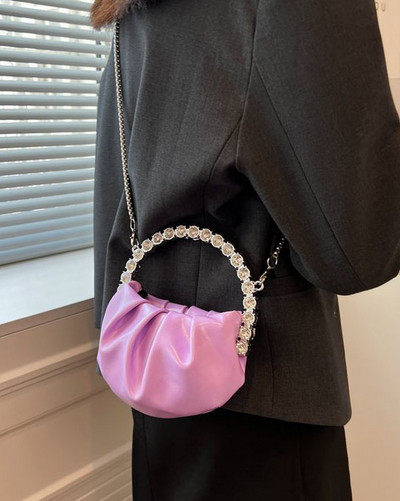 Mini geantă de umăr de modă pentru femei 2022 Genți de mână de lux de designer din piele Pu pentru femei, genți de mână solide de marcă celebră pentru femei