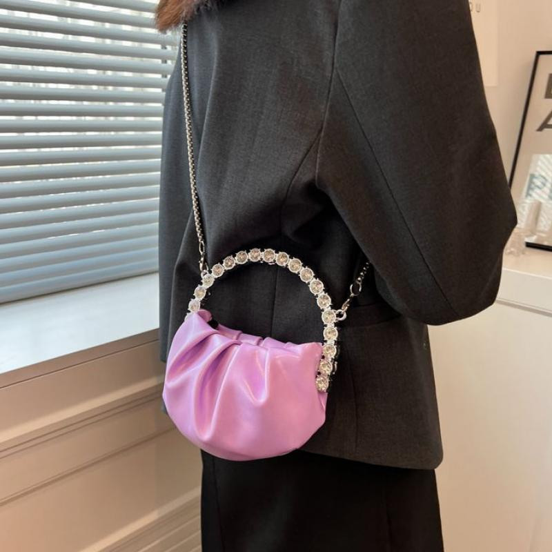 Mini geantă de umăr de modă pentru femei 2022 Genți de mână de lux de designer din piele Pu pentru femei, genți de mână solide de marcă celebră pentru femei