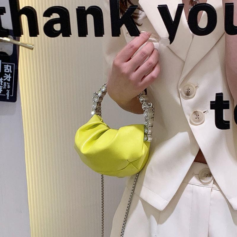 Mini geantă de umăr de modă pentru femei 2022 Genți de mână de lux de designer din piele Pu pentru femei, genți de mână solide de marcă celebră pentru femei