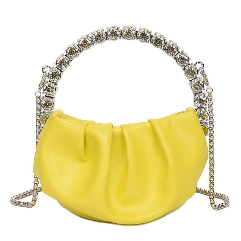 Mini geantă de umăr de modă pentru femei 2022 Genți de mână de lux de designer din piele Pu pentru femei, genți de mână solide de marcă celebră pentru femei