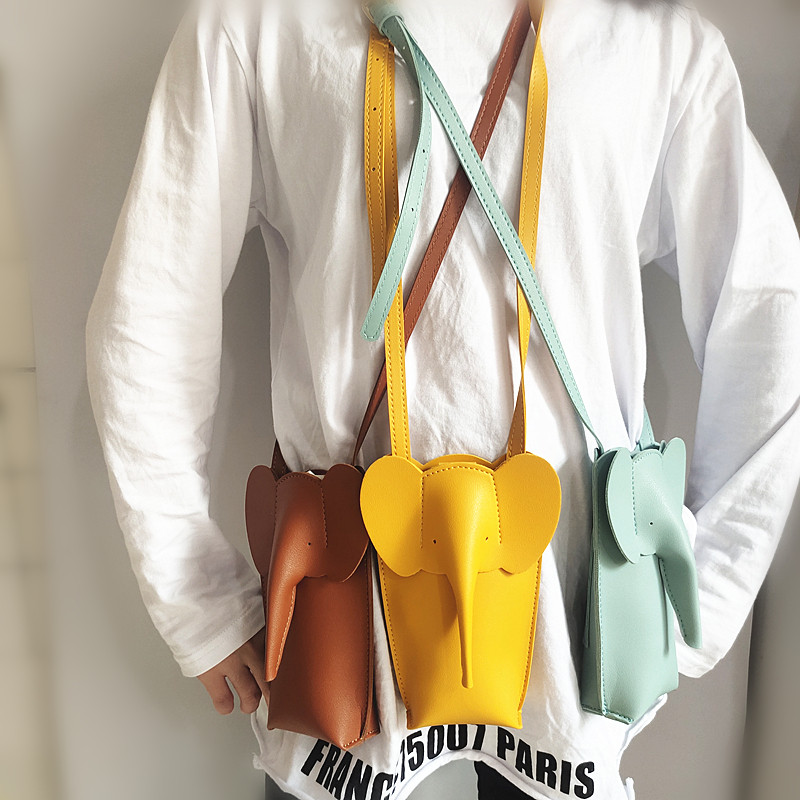 2022 Νέα Elephant PU τσάντα κινητού τηλεφώνου Γυναικεία Messenger Ελαφριά μίνι τσάντα