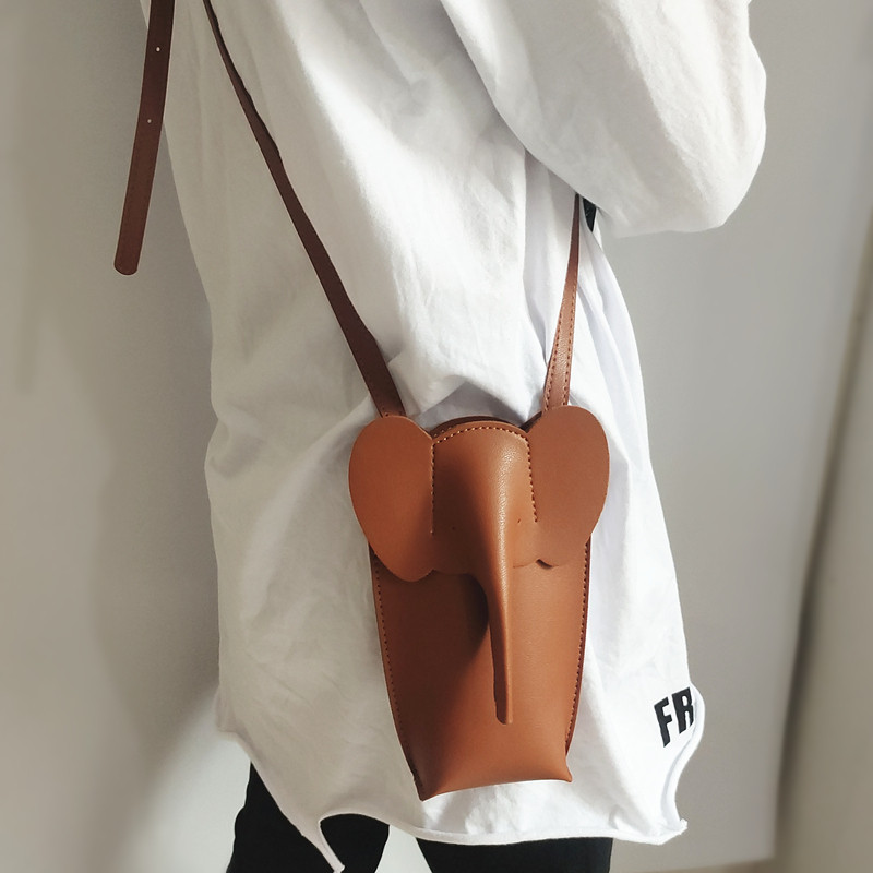 2022 Νέα Elephant PU τσάντα κινητού τηλεφώνου Γυναικεία Messenger Ελαφριά μίνι τσάντα