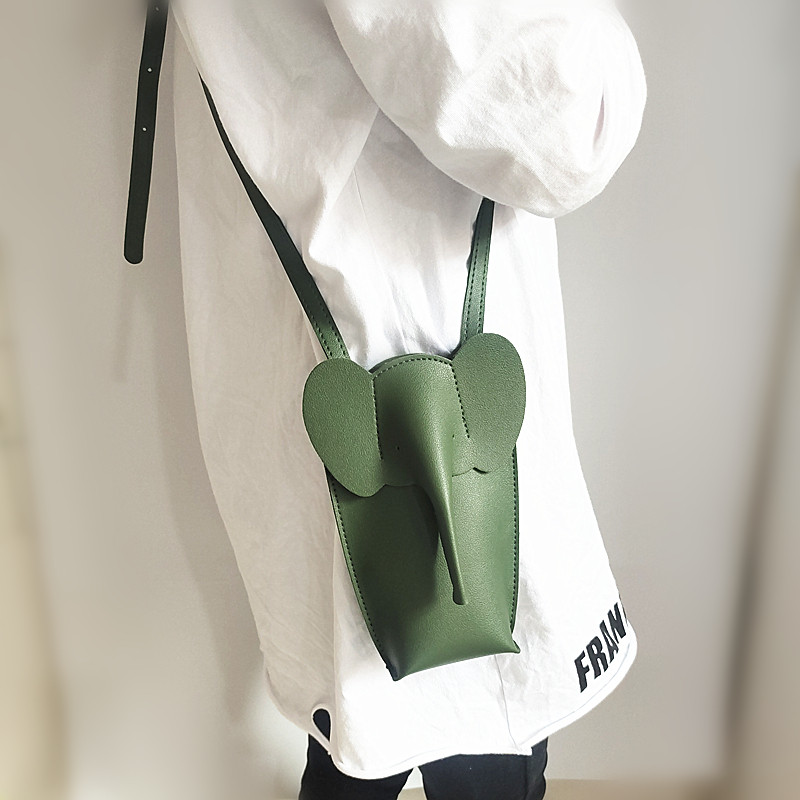 2022 Νέα Elephant PU τσάντα κινητού τηλεφώνου Γυναικεία Messenger Ελαφριά μίνι τσάντα