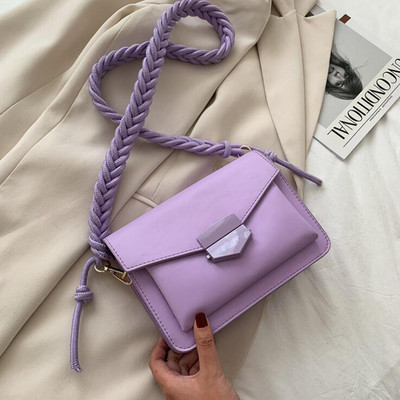 Moodsad kudumisrihmadega õlakotid naistele 2021 Luksuslikud käekotid Disainer Väike Crossbody kotid Naiste reisikott