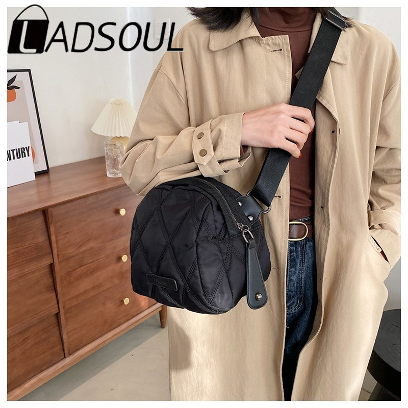 LADSOUL Talvine tepitud ruumikas käekott Lady kaasaskantavad Crossbody kotid naistele Suure mahutavusega lihtne metsik kott Bolsa Feminina