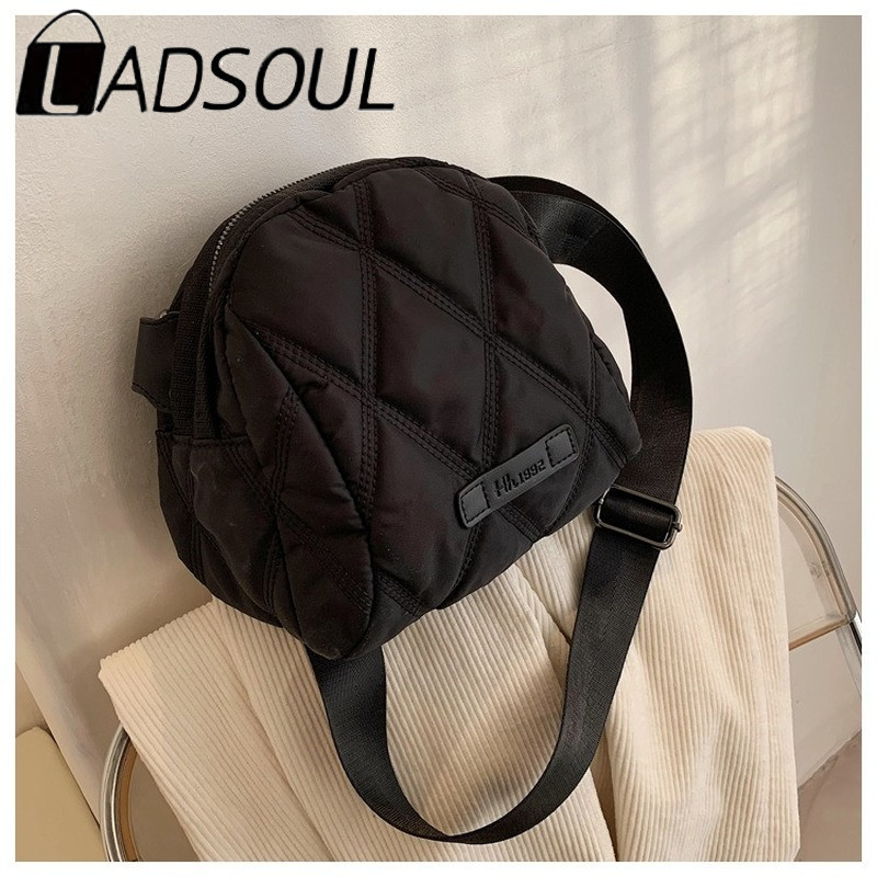 LADSOUL Talvine tepitud ruumikas käekott Lady kaasaskantavad Crossbody kotid naistele Suure mahutavusega lihtne metsik kott Bolsa Feminina