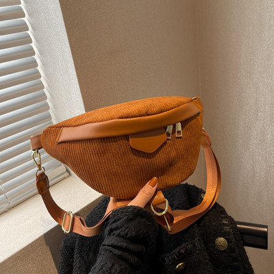 SWDF Vintage Brand Design Κοτλέ τσάντα ώμου χιαστί Γυναικεία τσάντα και πορτοφόλια 2023 Fashion Messenger Τσάντες Bolso Mujer