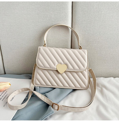 Tikandi niidiga tepitud Crossbody kott naistele Luksuslik disain PU nahast kandekotid Lady Retro õlakott