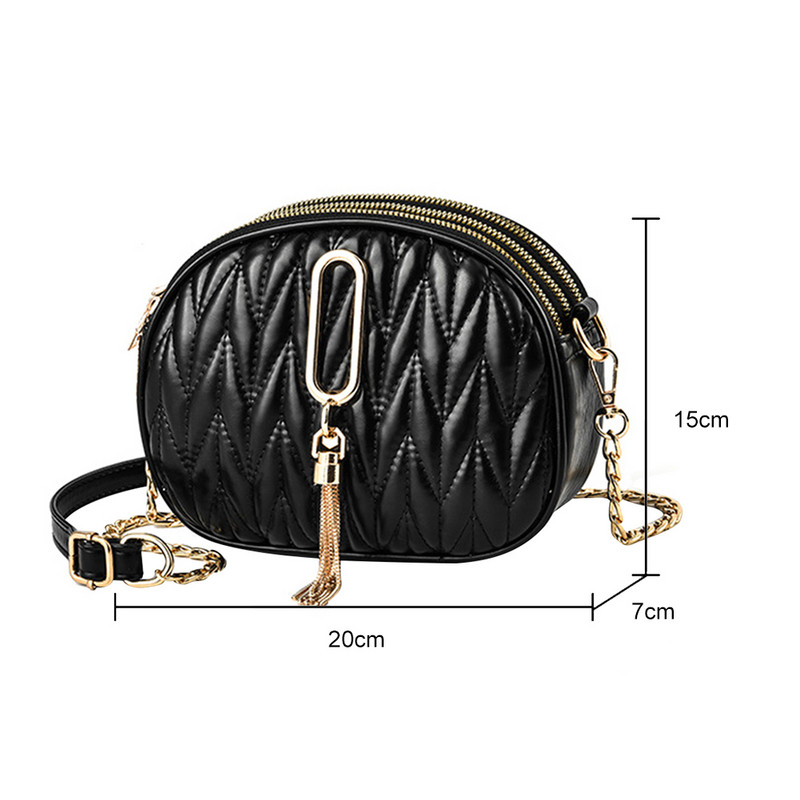 2022 Tassel Väike käekott naistele Trend Lingge Tikandid Kaamera Naiste õlakott Moe kett Naiste Crossbody kotid