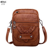 Genți cu clape mici din piele PU de epocă 2023 NOU 3 buzunare cu fermoar Genți pentru femei Genți de mână pe umăr Genți de mână pentru femei