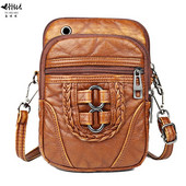 2023 NOU 4 Fermoare buzunare Genți Moda Vintage din piele PU Genți mici cu clapă femei Genți de umăr Crossbody Genți de mână pentru femei