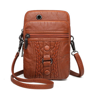 Τσάντες μόδας με φερμουάρ Small Flap 2023 ​ΝΕΕΣ δερμάτινες vintage PU διάσημων σχεδιαστών Τσάντες ώμου Γυναικείες τσάντες