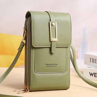 Brand Designer Telefoni Õlakotid Naiste PU-nahast ekraan Puutetundlikud Ristkehaga kotid Naistele Moodne disain Väikesed käekotid Naistele