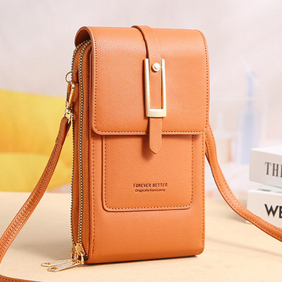 Brand Designer Telefoni Õlakotid Naiste PU-nahast ekraan Puutetundlikud Ristkehaga kotid Naistele Moodne disain Väikesed käekotid Naistele