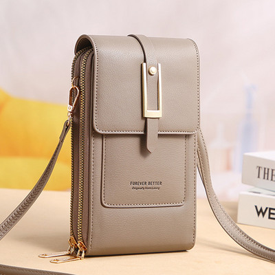 Brand Designer Telefoni Õlakotid Naiste PU-nahast ekraan Puutetundlikud Ristkehaga kotid Naistele Moodne disain Väikesed käekotid Naistele