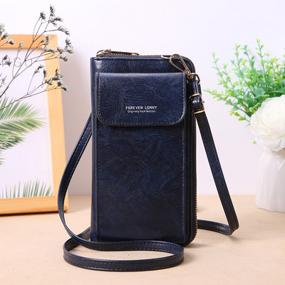 Suure mahutavusega naiste rahakott Telefoni õlakotid naistele Brändi kaardihoidja rahakott Mündikott Pehmest nahast rist kehaga naiste kott