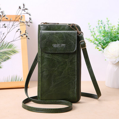 Suure mahutavusega naiste rahakott Telefoni õlakotid naistele Brändi kaardihoidja rahakott Mündikott Pehmest nahast rist kehaga naiste kott