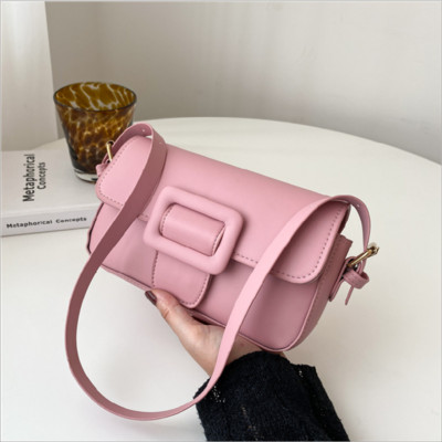 Naiste kaenlaaluste kott vabaajamood ühevärviline mini kandiline kott Pu Pandlaga kaasaskantavad õlakotid naistele Сумка Женская Сумки