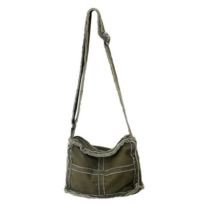 Naiste väike lõuendist õlakott Naistele paksust riidest väike käekott Retro vintage Crossbody kotid Armas lukuga rahakott tüdrukutele