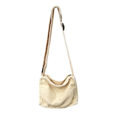 Naiste väike lõuendist õlakott Naistele paksust riidest väike käekott Retro vintage Crossbody kotid Armas lukuga rahakott tüdrukutele