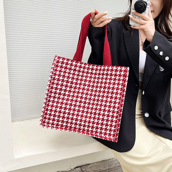 Дамска чанта през рамо с голям капацитет Раирана модна ежедневна дамска чанта за жени 2022 г. Нови семпли дизайнерски нови дамски чанти за пазаруване