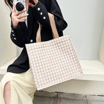 Дамска чанта през рамо с голям капацитет Раирана модна ежедневна дамска чанта за жени 2022 г. Нови семпли дизайнерски нови дамски чанти за пазаруване