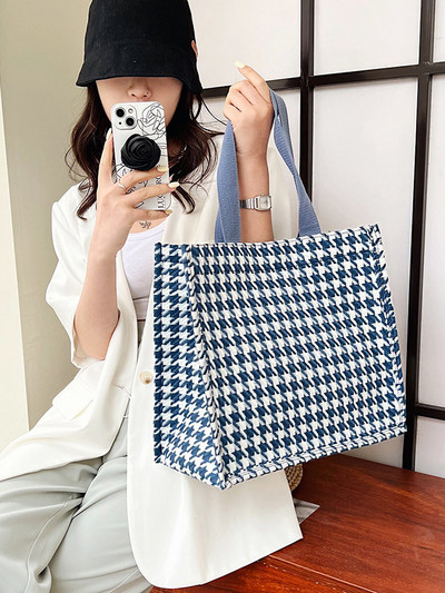 Suure mahutavusega naiste õlakott Triibuline moodne vabaajakäekott naistele 2022 Uus lihtne disainer, uued naiste ostukotid