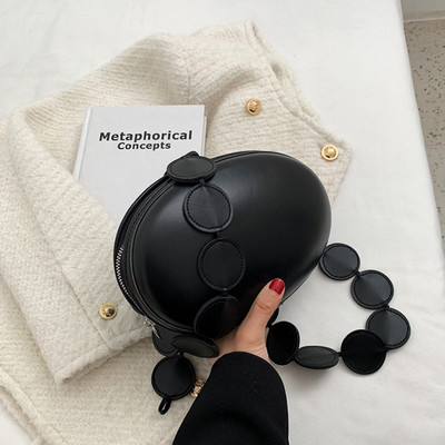 Brändi Naiste Crossbody kott rahakott Suvine ovaalne Väike õlakott Disainer käekott Ühevärviline Nahast Luksuslik Crossbody Rinnakomplekt