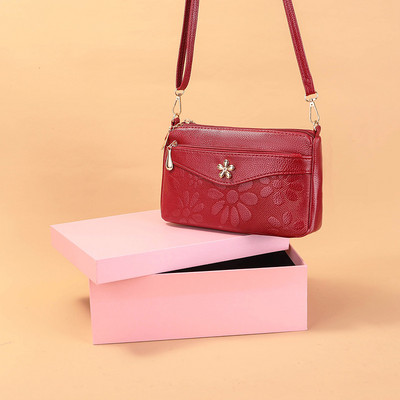 2023. aasta uus mood lill, PU-nahast naiste käekotid Brändi disainer Casual Lady`s Cross Body Body Bags Naiste Shell käekott