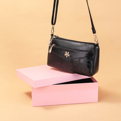 2023. aasta uus mood lill, PU-nahast naiste käekotid Brändi disainer Casual Lady`s Cross Body Body Bags Naiste Shell käekott