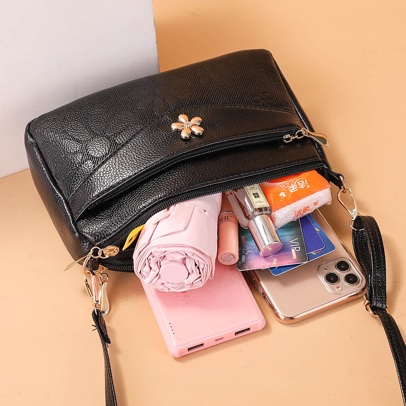 2023. aasta uus mood lill, PU-nahast naiste käekotid Brändi disainer Casual Lady`s Cross Body Body Bags Naiste Shell käekott