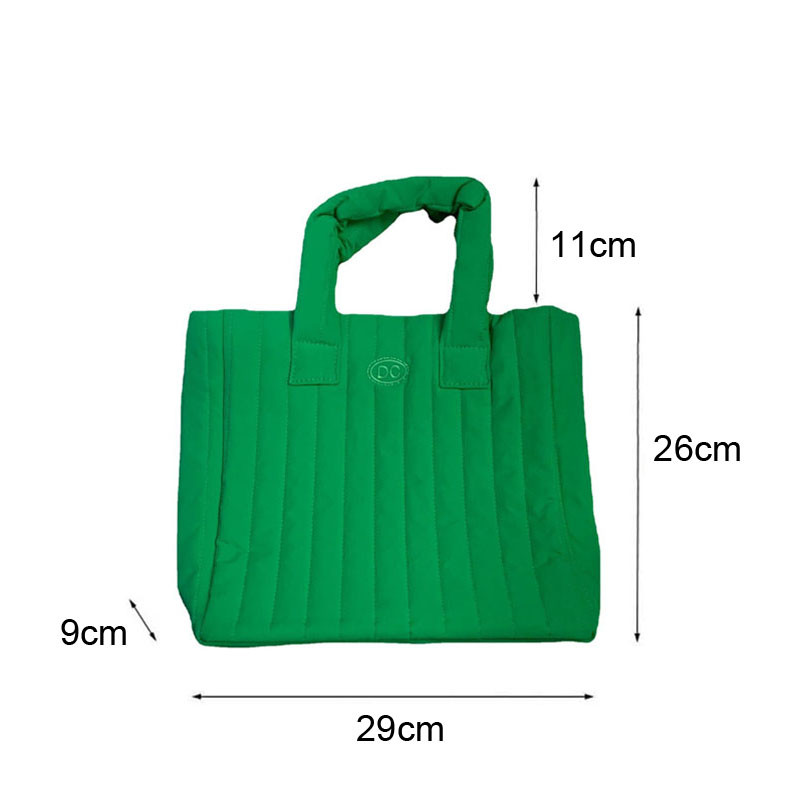 Hylhexyr naiste kosmose puuvillane pehme käekott vertikaalse triibuga moodne ruudukujuline vabaaja kandik, naiste punnis ostukotid