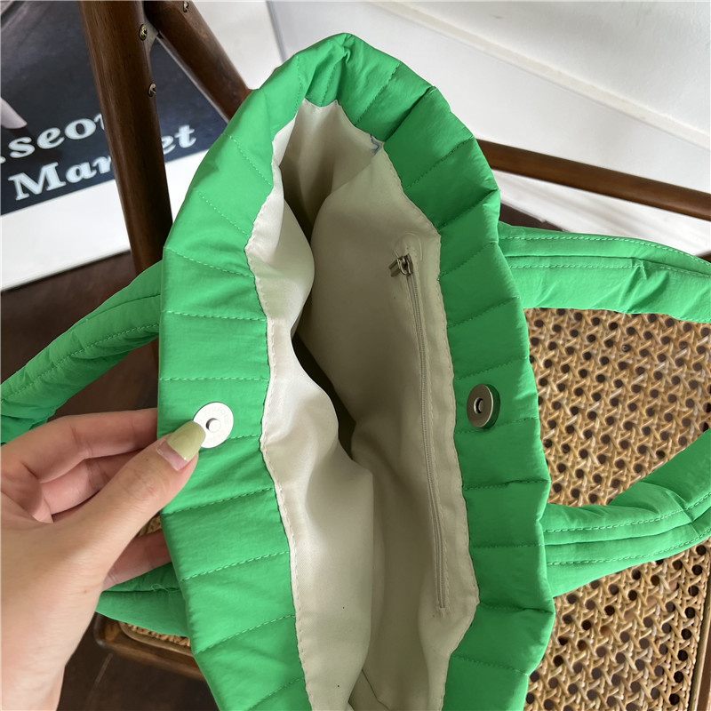 Hylhexyr naiste kosmose puuvillane pehme käekott vertikaalse triibuga moodne ruudukujuline vabaaja kandik, naiste punnis ostukotid