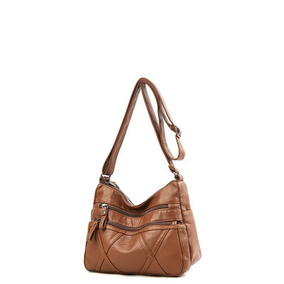 Divatos puha bőr PU bőr válltáskák Sor női 2021 Designer kiváló minőségű Crossbody táska Luxus, nagy kapacitású kézitáskák