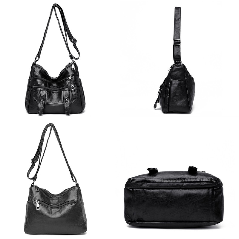 Divatos puha bőr PU bőr válltáskák Sor női 2021 Designer kiváló minőségű Crossbody táska Luxus, nagy kapacitású kézitáskák