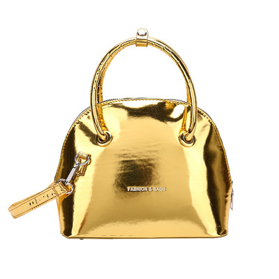 Klassikaline Shelli käekott naistele 2023, uus läikiv särav mini-Clutch kotid naistele, puhast värvi kullast nahast Crossbody kotid trendikas kott