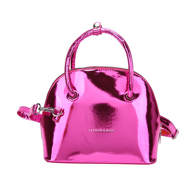 Klassikaline Shelli käekott naistele 2023, uus läikiv särav mini-Clutch kotid naistele, puhast värvi kullast nahast Crossbody kotid trendikas kott