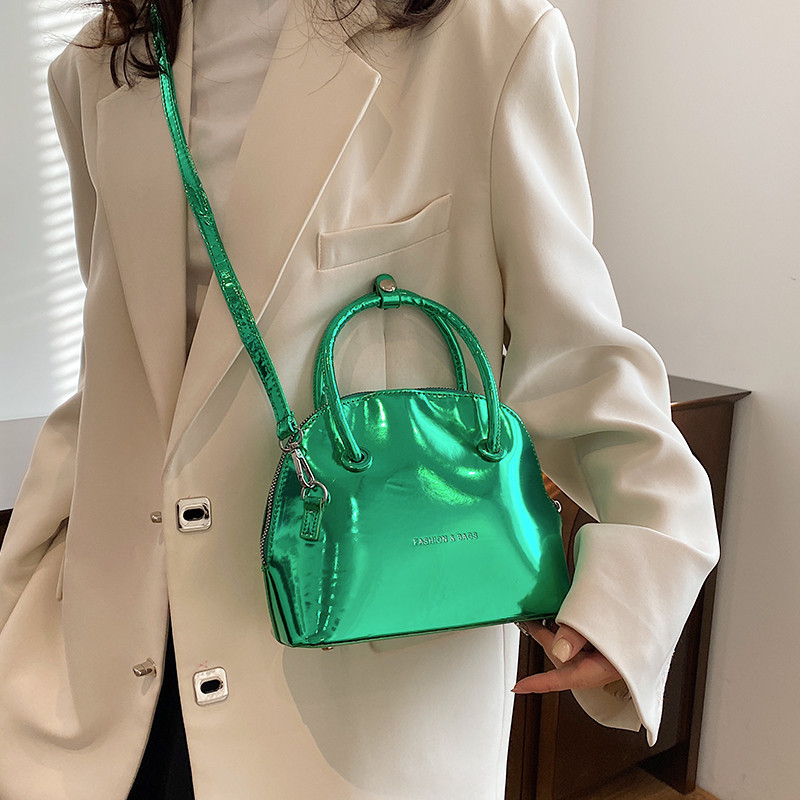 Klassikaline Shelli käekott naistele 2023, uus läikiv särav mini-Clutch kotid naistele, puhast värvi kullast nahast Crossbody kotid trendikas kott