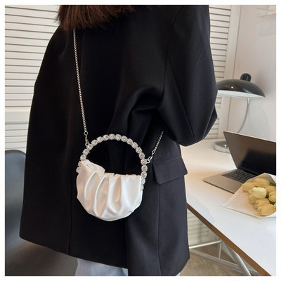 Νέα Fashion Niche Design Mini υψηλής ποιότητας Diamond Chain Cross Body τσάντα