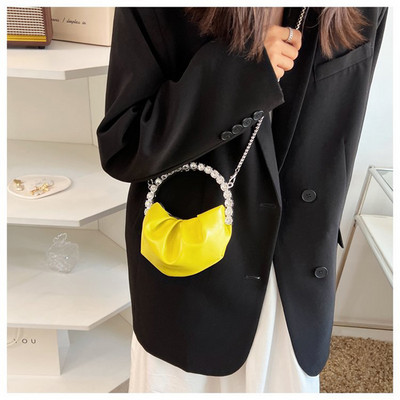 Νέα Fashion Niche Design Mini υψηλής ποιότητας Diamond Chain Cross Body τσάντα